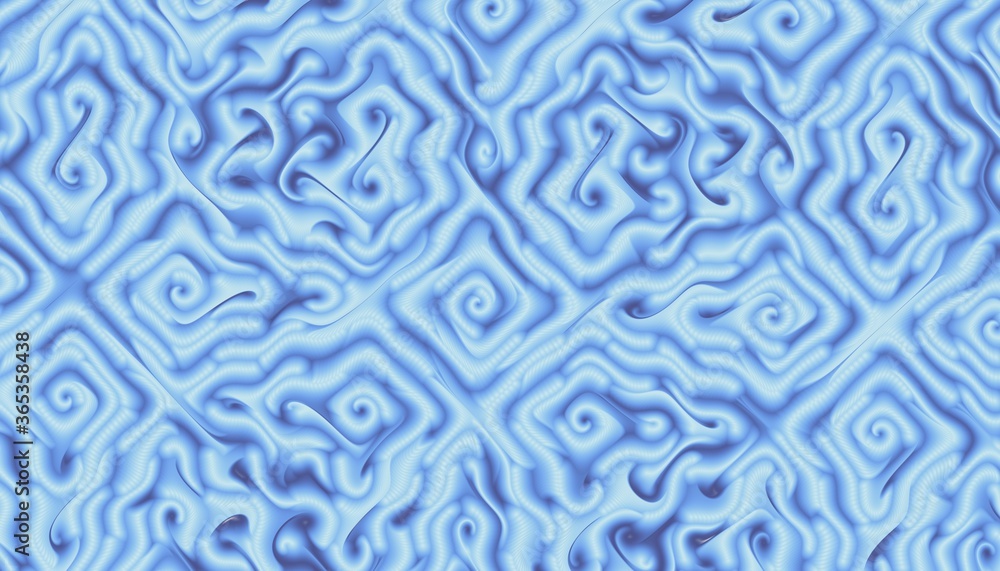 Fototapeta premium Wavy abstract futuristic background