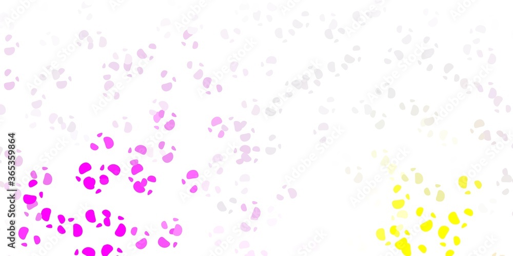 Light pink, yellow vector background with random forms. Light pink, yellow vector background with random forms.