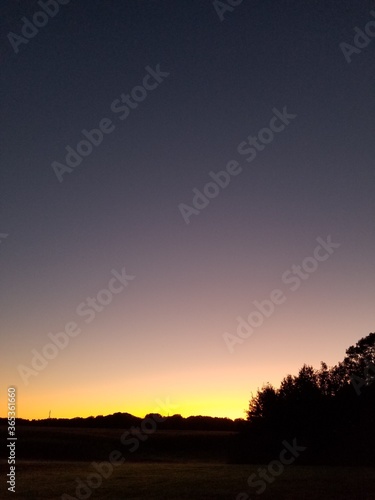 sunset in the mountains