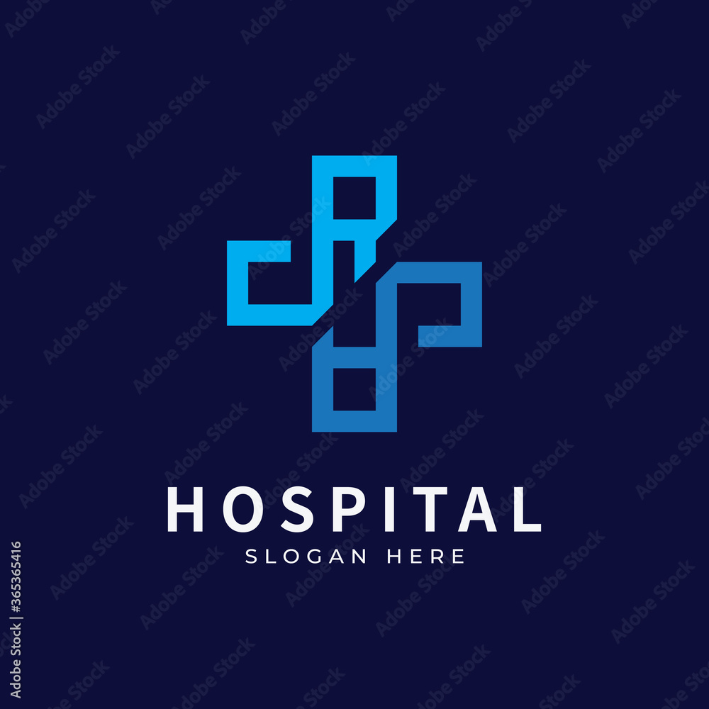 Obraz premium Health logo with initial letter RA, AR, R A logo designs concept. Medical health-care logo designs template.