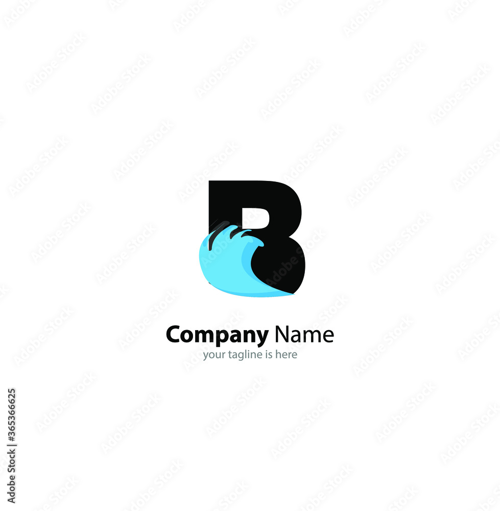 the simple modern logo of letter b with white background the simple modern logo of letter b with white background