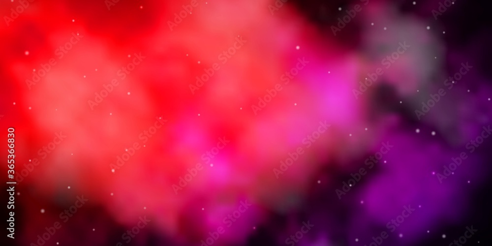 Dark Pink, Yellow vector texture with beautiful stars. Shining colorful illustration with small and big stars. Theme for cell phones.