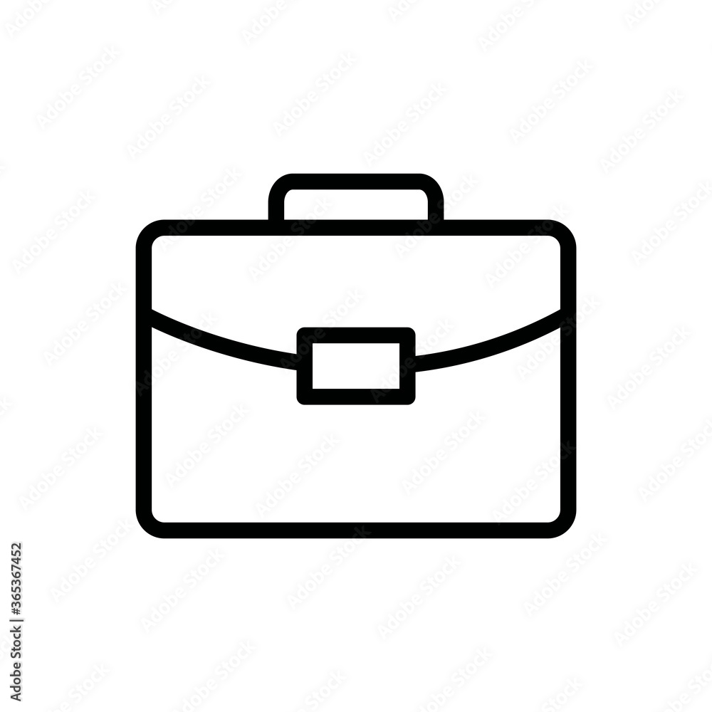Briefcase icon vector logo design template Briefcase icon vector logo design template