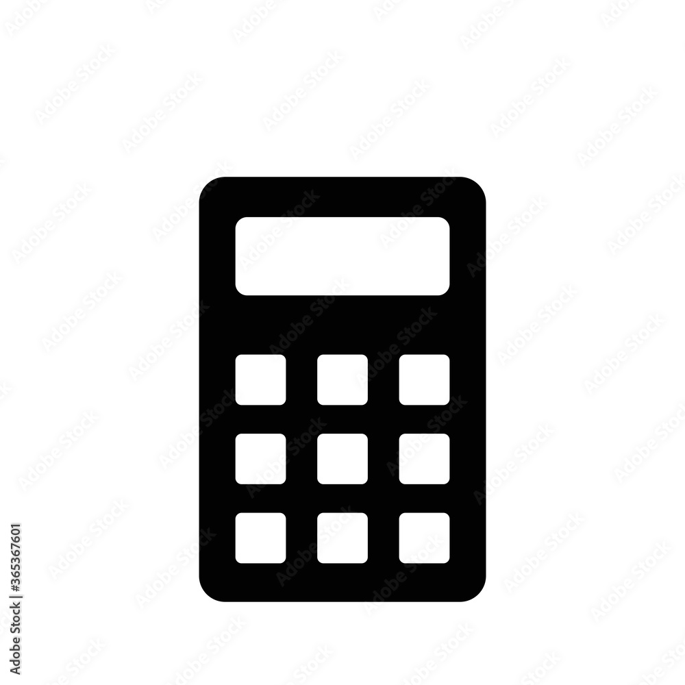 Calculator icon vector logo design template Calculator icon vector logo design template