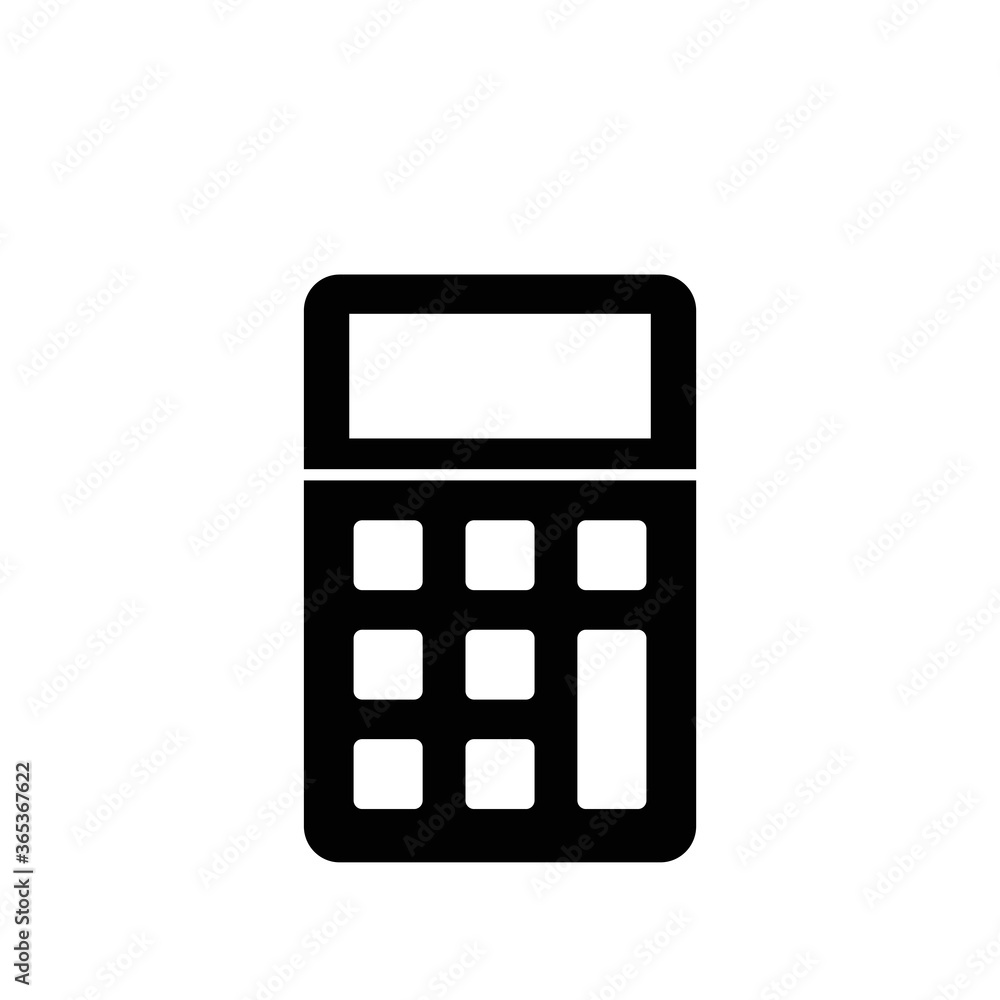 Calculator icon vector logo design template Calculator icon vector logo design template