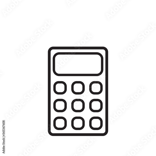 Calculator icon vector logo design template