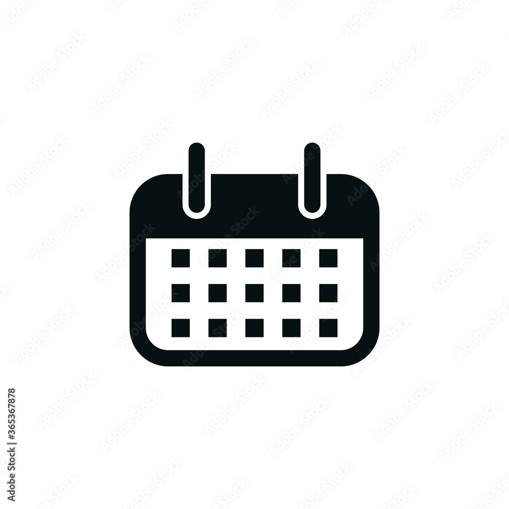 Calendar icon flat style icon vector illustration Calendar icon flat style icon vector illustration