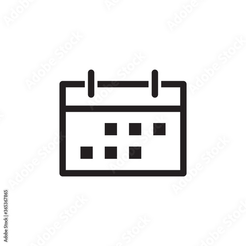 Calendar icon flat style icon vector illustration