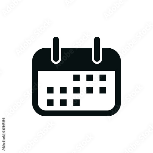 Calendar icon flat style icon vector illustration