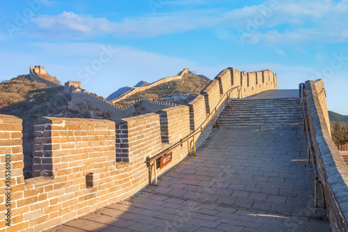 The Great wall of China at Badaling sye in Beijing, China