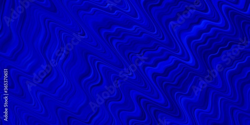 Dark BLUE vector background with curves. Brand new colorful illustration with bent lines. Pattern for busines booklets, leaflets