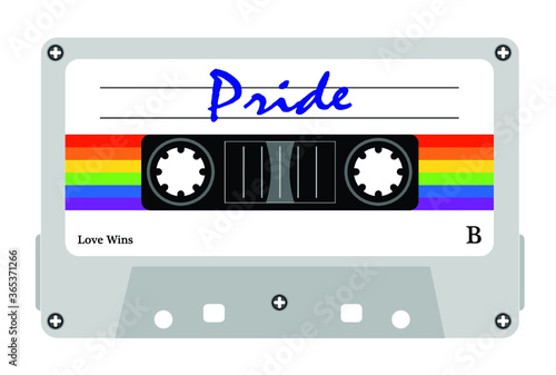 Ilustracao vetor cassette tapes gay, fitas k7, cassete, gay, lgbt, pride, gay parade, lgbtq, lesbica, bissexual, homossexual, musica, fitas, arco iris, rainbow, vintage, musicas gays, parada gay, gays