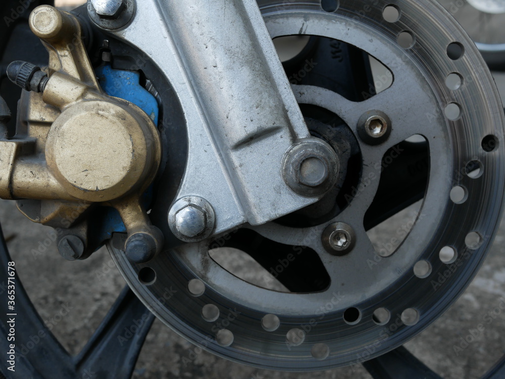motorcycle disk brake system.