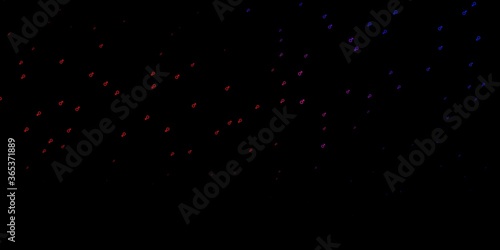 Dark Blue, Red vector texture with women's rights symbols.