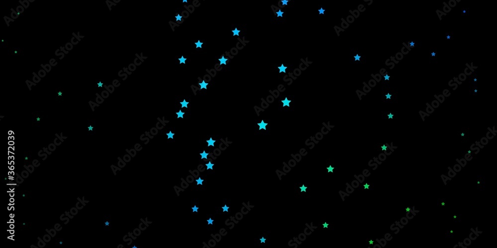 Dark Blue, Green vector layout with bright stars. Shining colorful illustration with small and big stars. Pattern for websites, landing pages. Dark Blue, Green vector layout with bright stars. Shining colorful illustration with small and big stars. Pattern for websites, landing pages.