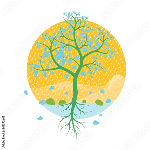 tree with fallen leaves