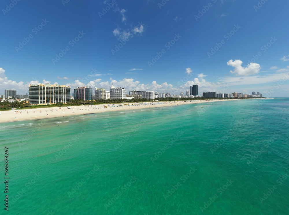 Aerial summer photo Miami Beach FL Aerial summer photo Miami Beach FL
