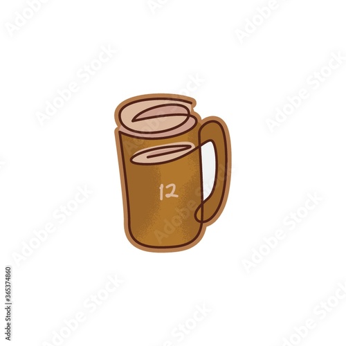cold coffee in mug