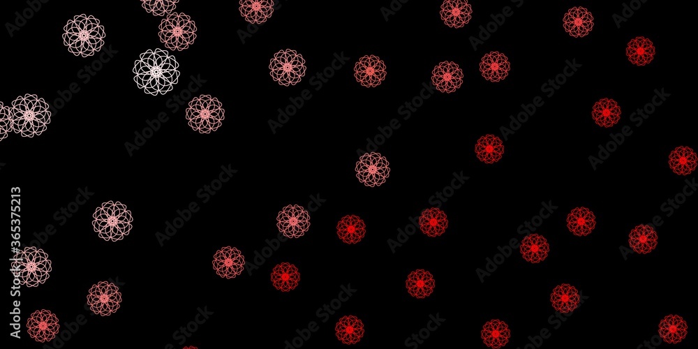 Dark Red vector texture with memphis shapes. Dark Red vector texture with memphis shapes.