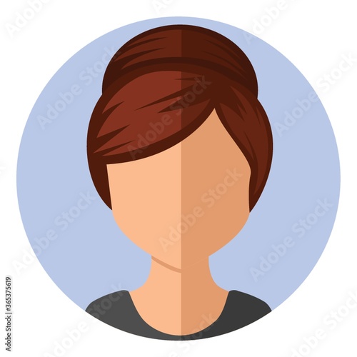 girl with hair bun updo