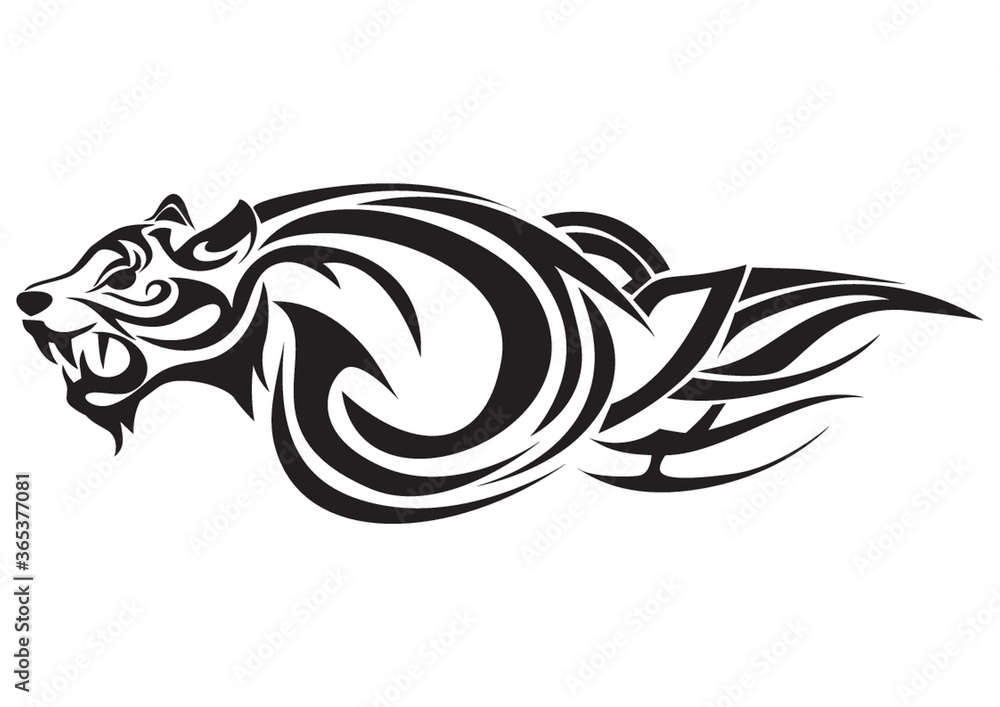 Fototapeta premium jaguar tattoo