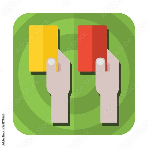 yellow and red penalty cards