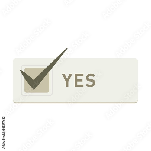 yes button