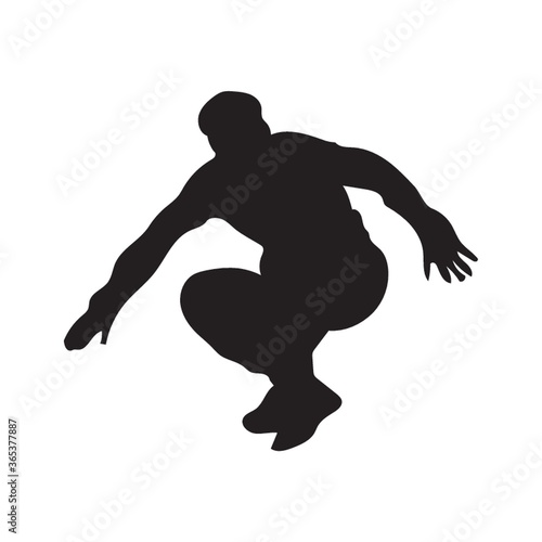 silhouette of a man sitting