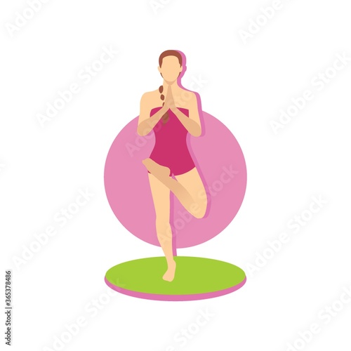 half lotus tree pose