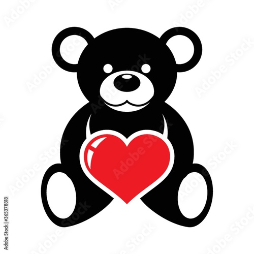 teddy with heart