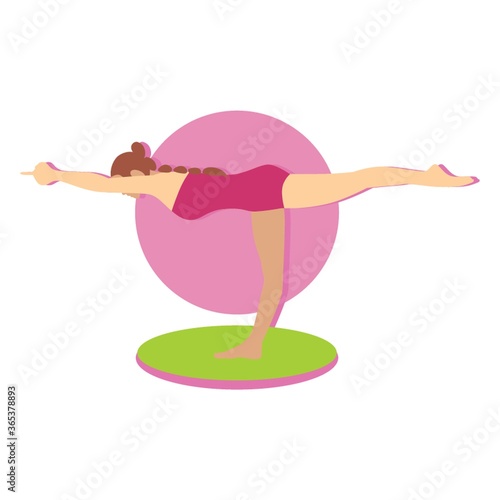balancing stick pose