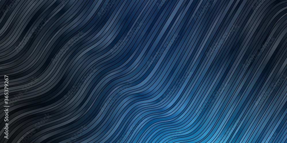 Dark BLUE vector background with bent lines. Illustration in halftone style with gradient curves. Pattern for booklets, leaflets. Dark BLUE vector background with bent lines. Illustration in halftone style with gradient curves. Pattern for booklets, leaflets.