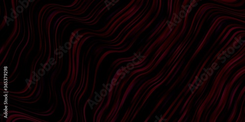 Dark Purple vector pattern with lines. Abstract illustration with gradient bows. Pattern for commercials, ads.
