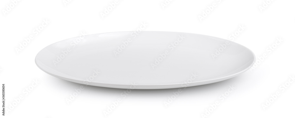 Empty plate on a white background Empty plate on a white background