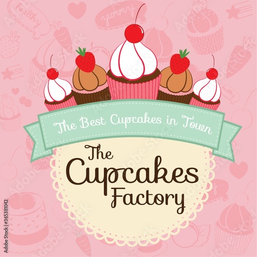 cupcake factory signboard