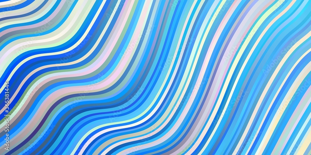 Light BLUE vector pattern with lines. Illustration in halftone style with gradient curves. Best design for your posters, banners. Light BLUE vector pattern with lines. Illustration in halftone style with gradient curves. Best design for your posters, banners.