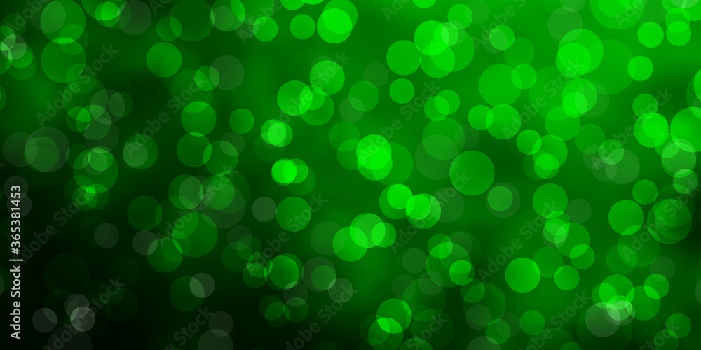 Light Green vector background with circles. Illustration with set of shining colorful abstract spheres. Design for your commercials. Light Green vector background with circles. Illustration with set of shining colorful abstract spheres. Design for your commercials.