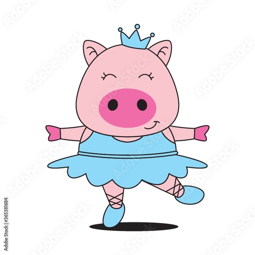 pig as a belly dancer