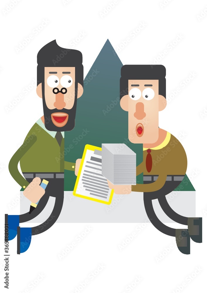 men exchanging documents at work men exchanging documents at work