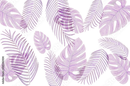 The leaf pattern on the  brick wall can be used as a background.