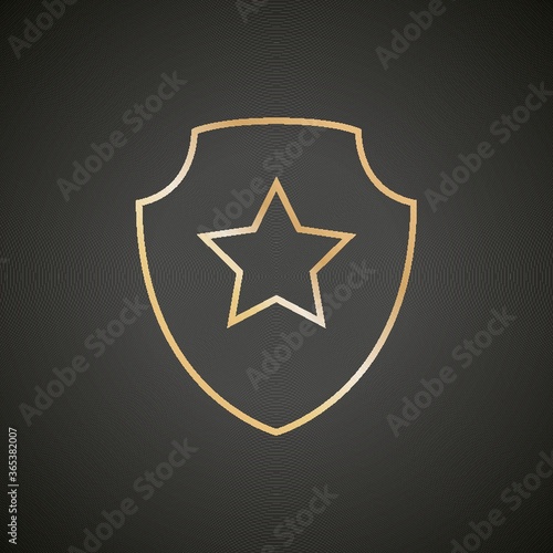 shield with star