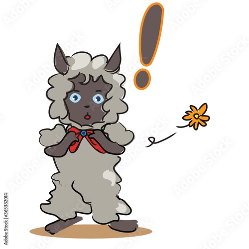 sheep surprised