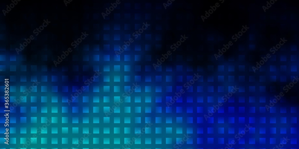 Dark BLUE vector background with rectangles.