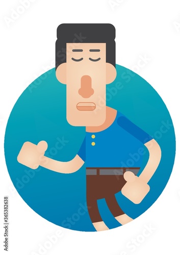 man running