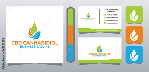  CBD oil Leaf Cannabidiol icon template for CBD Cannabidiol Cannabis Hemp Marijuana Bussiness Consulting Health Company