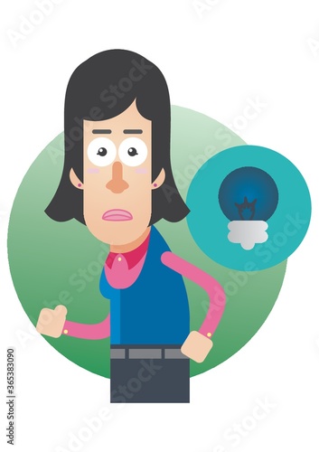 woman with no idea