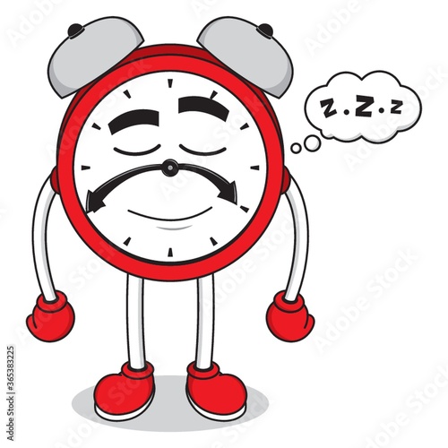 sleeping alarm clock