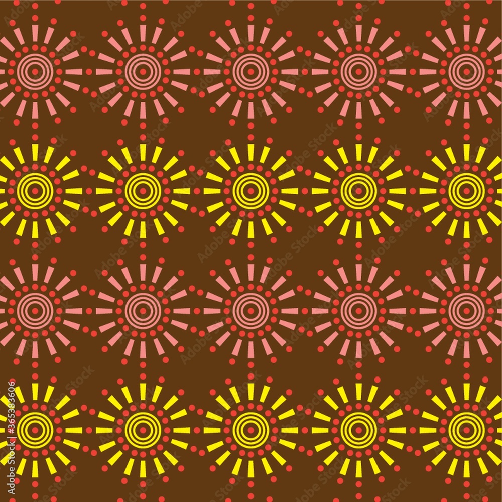 sun flower pattern