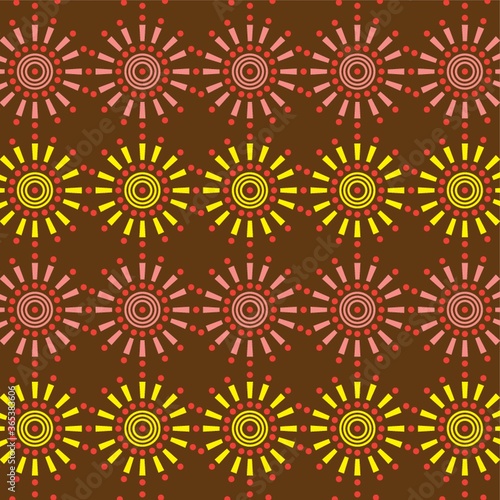 sun flower pattern