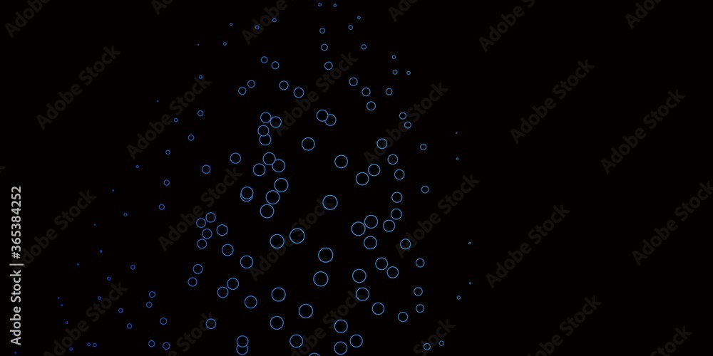 Dark BLUE vector layout with circle shapes. Illustration with set of shining colorful abstract spheres. Pattern for websites. Dark BLUE vector layout with circle shapes. Illustration with set of shining colorful abstract spheres. Pattern for websites.
